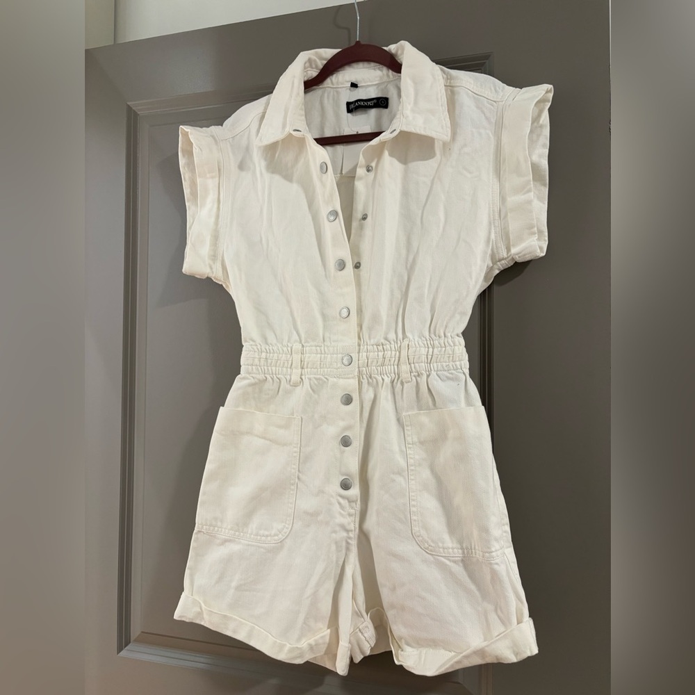 Blank NYC Classic White Romper
